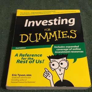 “Investing for Dummies” Oversized paperback book